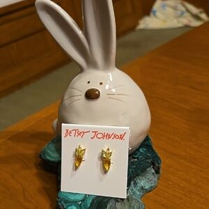 Betsey Johnson Carrot Earrings